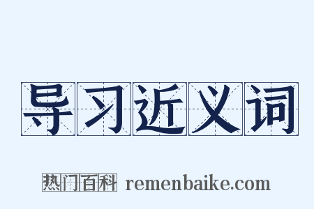 导习近义词是什么意思的图片